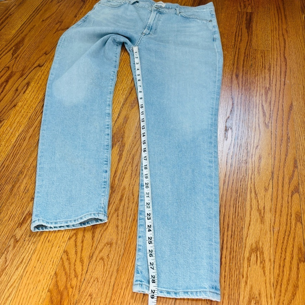 CITIZENS OF HUMANITY Olivia High Rise Light Wash Slim Straight Leg  Ankle Jeans - Picture 13 of 16